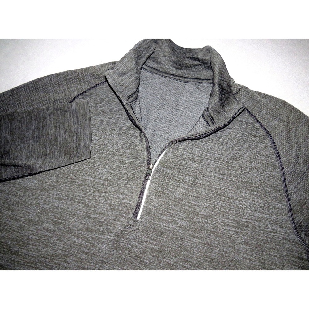 Lululemon Gray Light Weight Pull Over 1/4 Zip Athletic Jacket Men's Medium‎